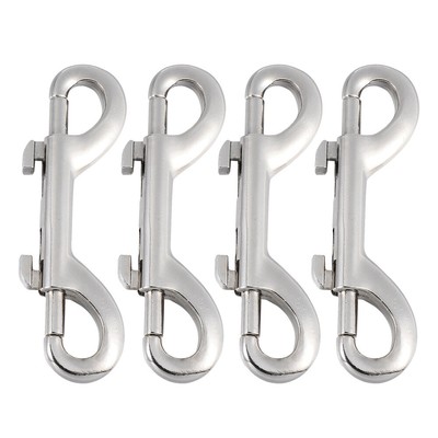  4 Pcs Snap Hook Key Chain Clip Two-End Binding Bucket Hanger
