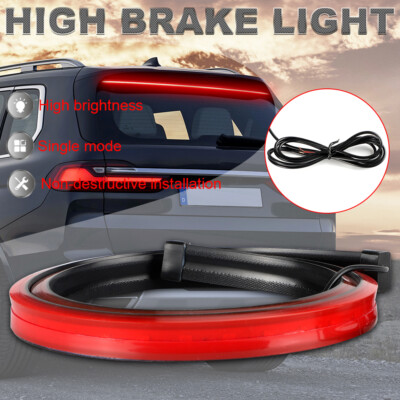 40'' LED Universal Car High Mount Third 3rd Brake Stop Rear Tail Light Flexible