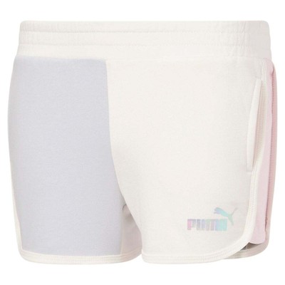 

Шорты Puma Luminous Colorblock 3 для девочек, белые, повседневные, 858667-01, Белый, Puma Luminous Colorblock 3" Shorts Youth