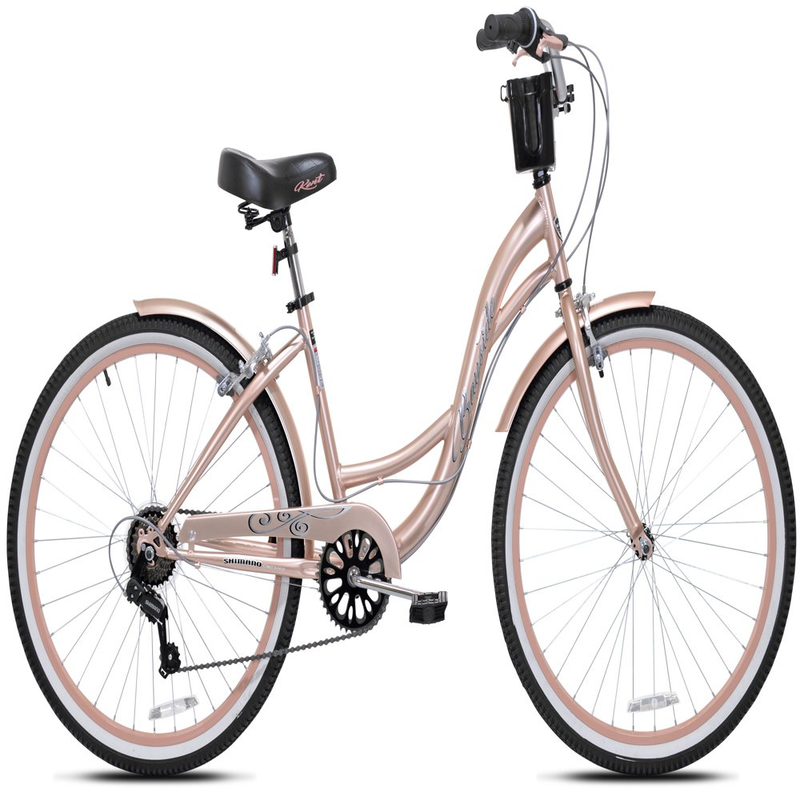 Bicicleta Cruiser para Mujer, Rosa Dorado, 26 Pulgadas gran calidad y conduccion