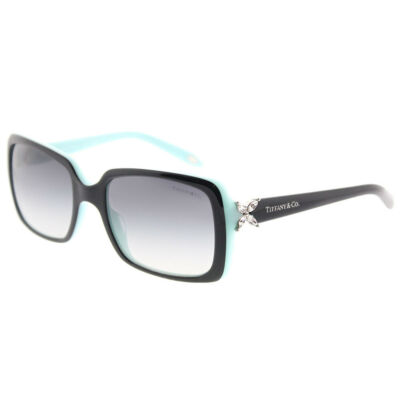 Pre-owned Tiffany & Co . Tf 4047b 80553c Top Black On Azure Sunglasses Grey Gradient In Gray