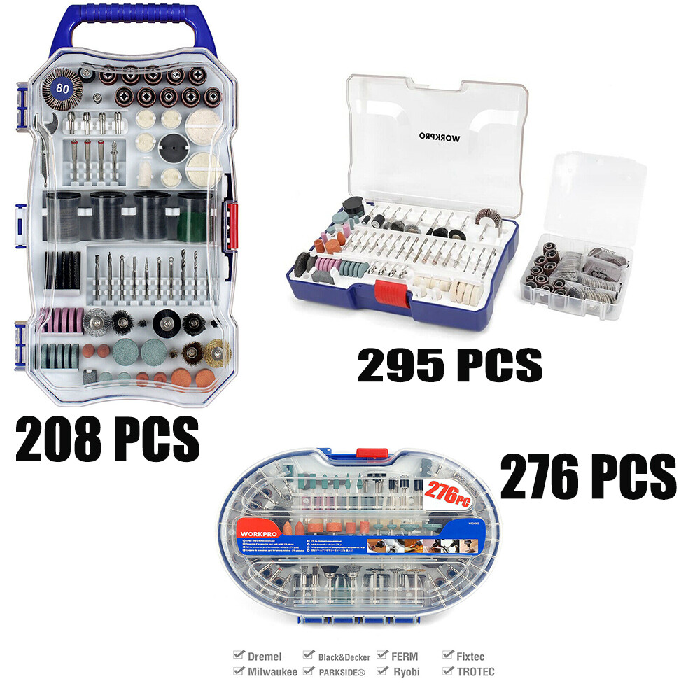 WORKPRO 295 PCS/208 PCS/276 PCS Dremel Rotary Tool Accessory Kit Grinding SeteBay Direct Shop