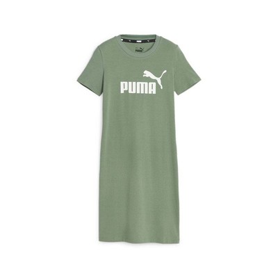 

Женское зеленое повседневное платье-футболка Puma Essentials с коротким рукавом 84834944, Зеленый