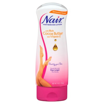 Nair Rich Cocoa Butter and Vitamin E Hair Remover Lotion - 9 oz Squeeze Bottle