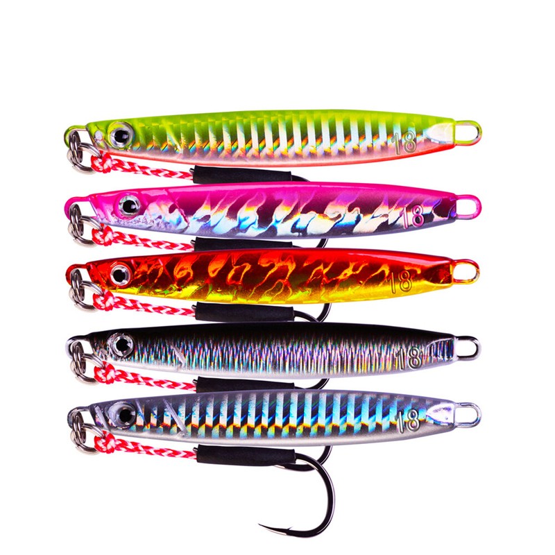 Spinning Baits Fishing Metal VIB Lures Jig Metal Slice Spoon Lure Lead Casting