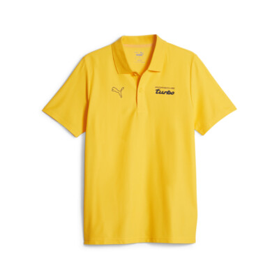 Рубашка поло Puma Pl Essentials с коротким рукавом мужская желтая повседневная 62103306