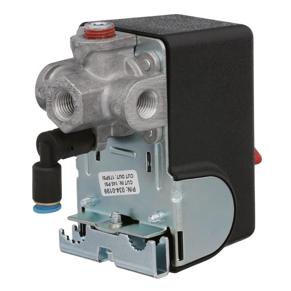 Air Compressor Pressure Switch 145 - 175 psi Replacement Part By Powermate