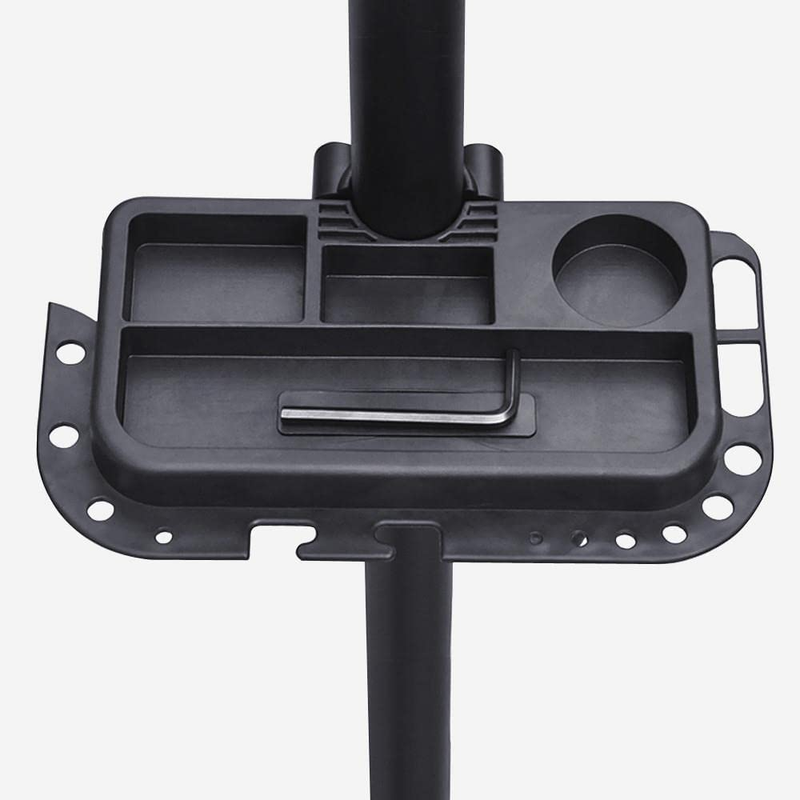 Pro Mechanic Bicycle Repair Workshop Stand Foldable Maintenance Rack W/Tool Tray