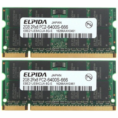 4GB Kit (2x 2GB) Sony Vaio PCG 3A3L/PCG 3A4L/PCG 5G2L/PCG 5G3L/PCG 5J1L Memory