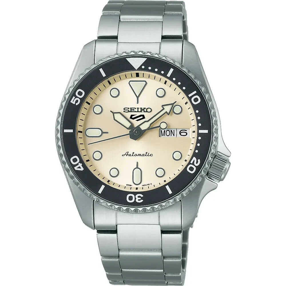 Pre-owned Seiko Srpk31k1,men Sport,automatic,stainless,silver Tone,date,100m Wr,srpk31