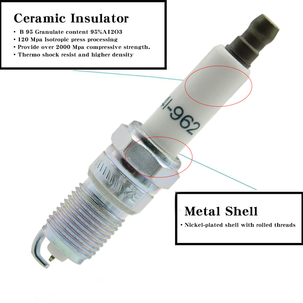 CNPAPC 8 Round Ignition Coil Spark Plug Wire For Chevy Silverado GMC 4.8 5.3 6.0