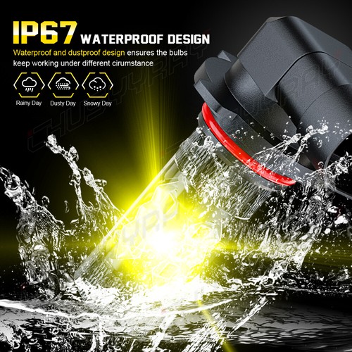 For Toyota Corolla 2005 2006 2007 2008 2X Golden Yellow 9006 Led Fog Light Bulbs