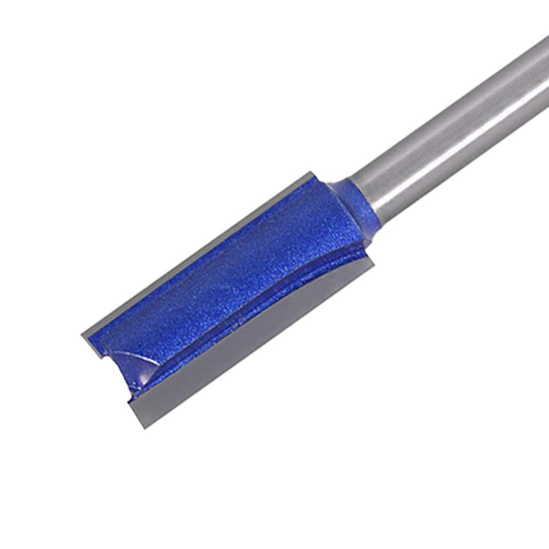 4pcs Straight Cut Router Bits 1/4-Inch Shank Double Flute Straight Router bit Se
