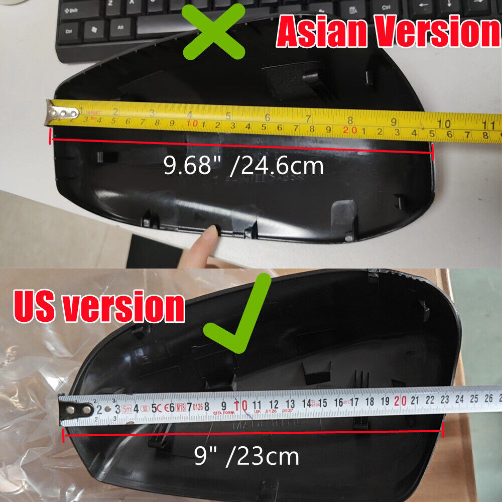 1Pair For Honda Accord 2008-2012 Pair Door Side Rearview Mirror Cover Cap Trim .