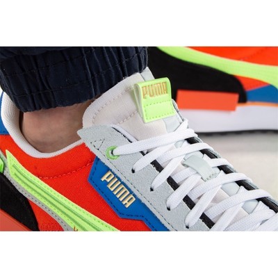 PUMA SHOES UNIVERSAL MEN PUMA FUTURE RIDER DISPLACED 38314802 RED-BLUE
