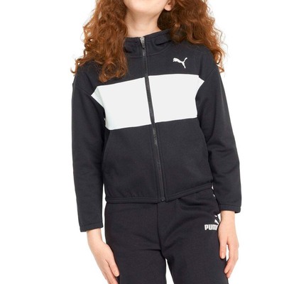 

Puma Modern Sports FullZip Hoodie Youth Girls Black Повседневная верхняя одежда 846923-01, Черный