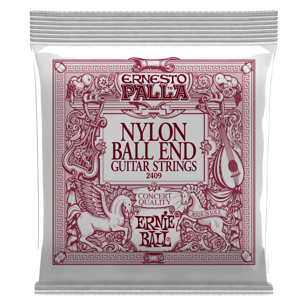 Ernie Ball Ernesto Palla Black Nylon Gold Ball End Classical