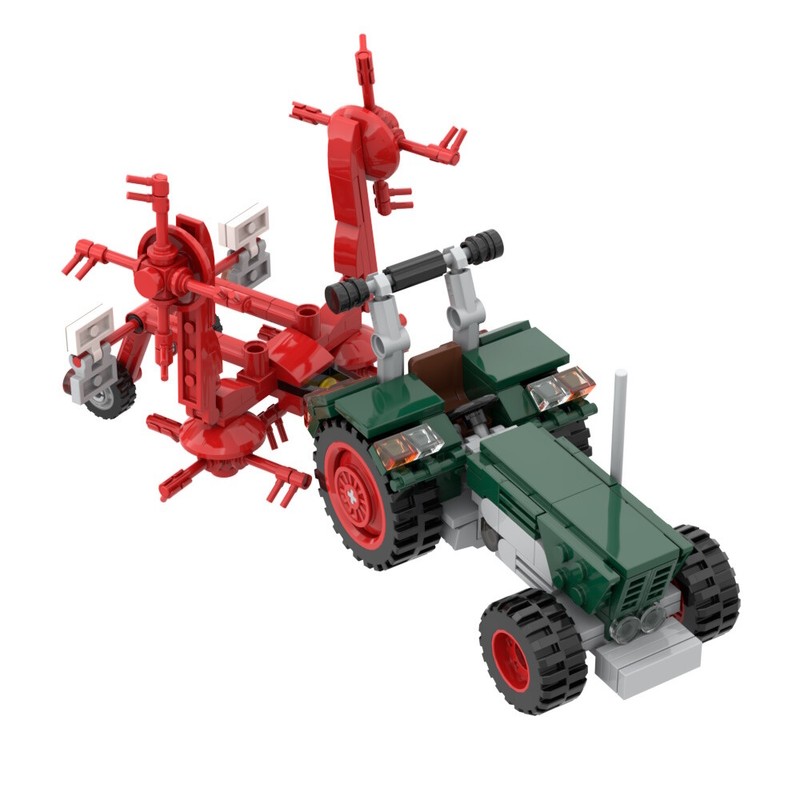 Munichbricks Traktor Dtz Mit Heuwender