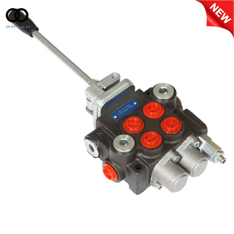 2 Spool 11GPM Hydraulic Control Valve Double Acting Tractor Loader With Joystick