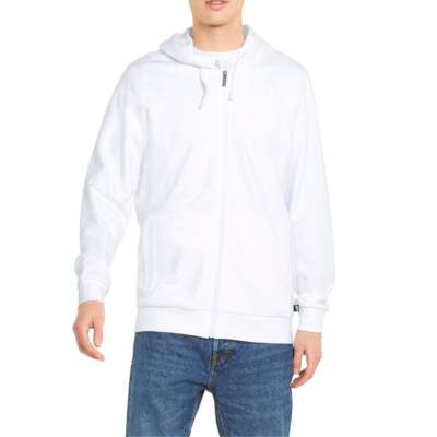 

Мужская белая повседневная верхняя одежда с капюшоном Puma Modern Basics FullZip 84741102, Белый