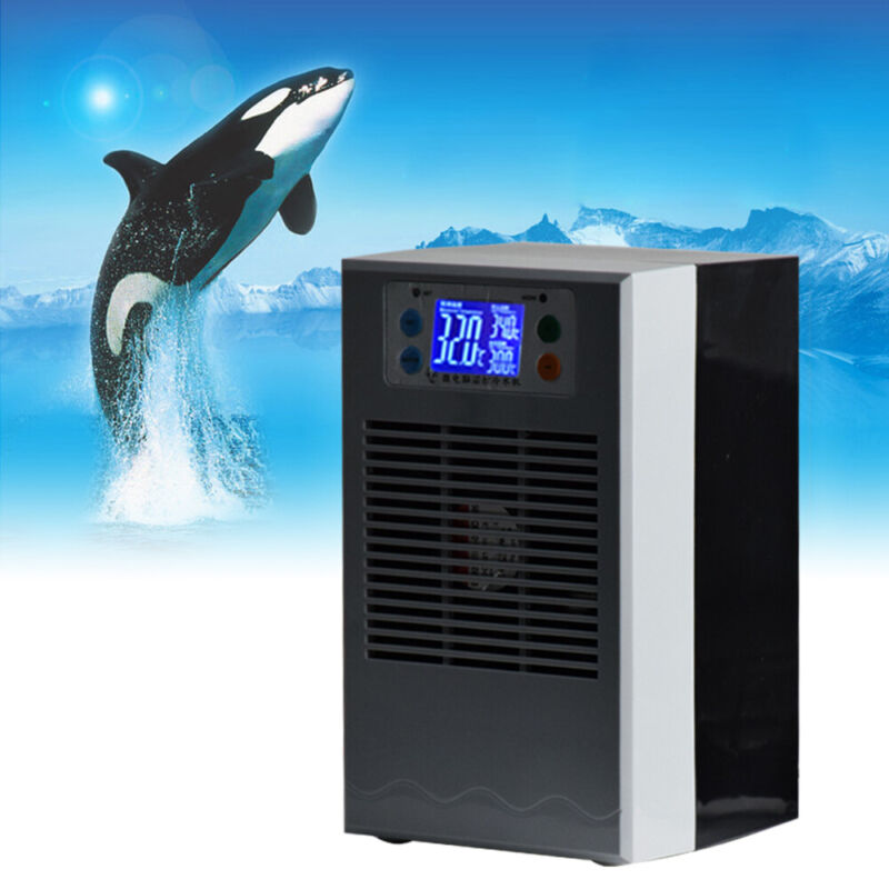 30L Aquarium Water Chiller Fish Shrimp Tank Heating Cooling 100W 10-40°C Adjust