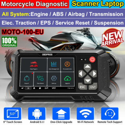 OBD2 Multi-Function Motorbike Diagnostic Scanner Tool Motorcycle Bike Engine ABS