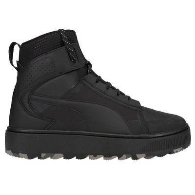 

Puma Suede Mid Wtr Ad4pt High Top Мужские черные кроссовки Повседневная обувь 381182-01, Черный, Puma Suede Mid Wtr Ad4pt High Top