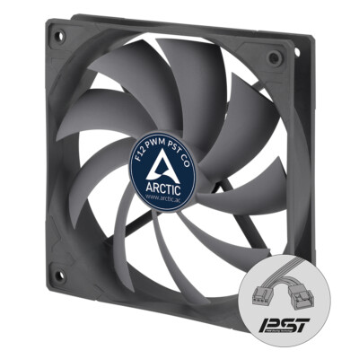 ARCTIC F12 PWM PST CO 120 mm Case Fan PWM Cooler PC Computer Grey B-Stock