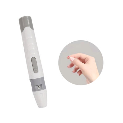 Lancet Pen Lancing Device Diabetics Adjustable Depth Blood Sampling Glucose Test
