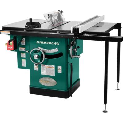 Grizzly G1023RLWX 10" 5 HP 240V Cabinet Table Saw with Built-in Router Table