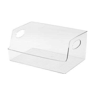  Open Front Storage Bins Textured Bottom Container Handle Book Student