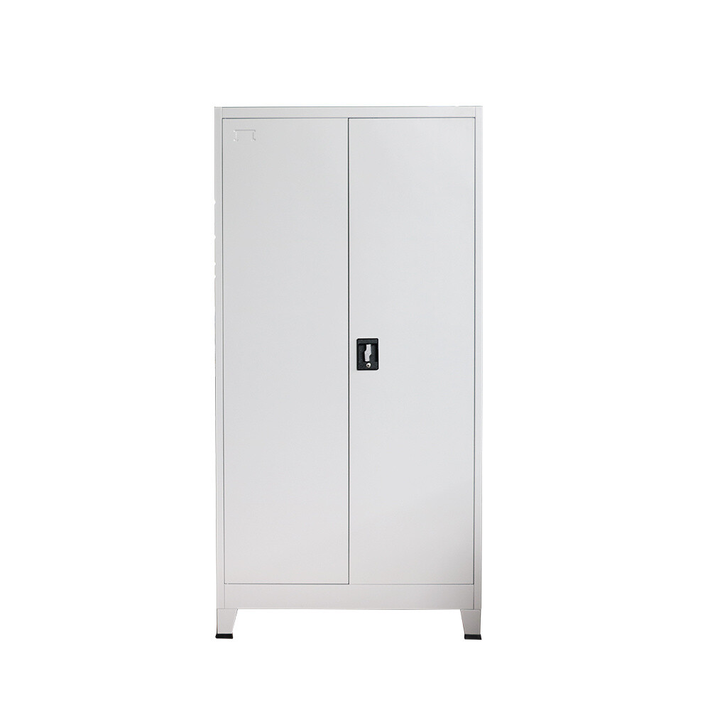 Office Clothes Locker Metal Closet Wardrobe Storage 2 Door ...