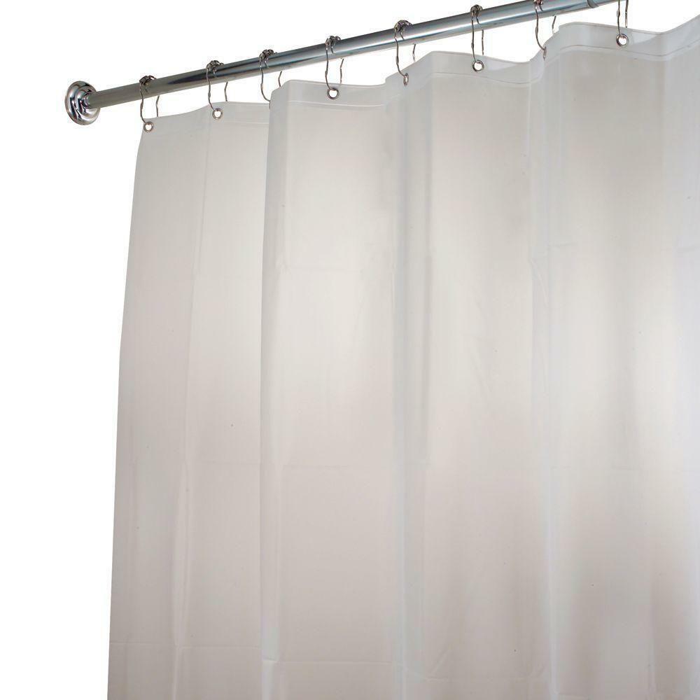 Extra Long Shower Curtain Liner Clear Frost 72 X96 Mildew