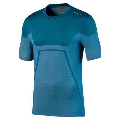 

Puma Porsche Design Active Evo Футболка с круглым вырезом Мужские синие повседневные топы 595599-07, Синий, Puma Porsche Design Active Evo Crew Neck T-Shirt