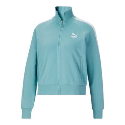 

Puma Iconic T7 Full Zip Jacket Женские синие пальто Куртки Верхняя одежда 531852-71, Синий, Puma Iconic T7 Full Zip Jacket
