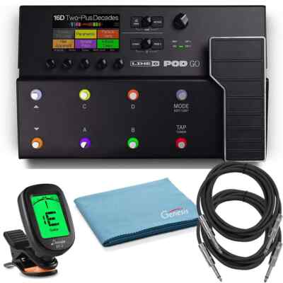 Line 6 Pod Go Guitar Multi-Effects Floor Processor with Accessories (NEW)