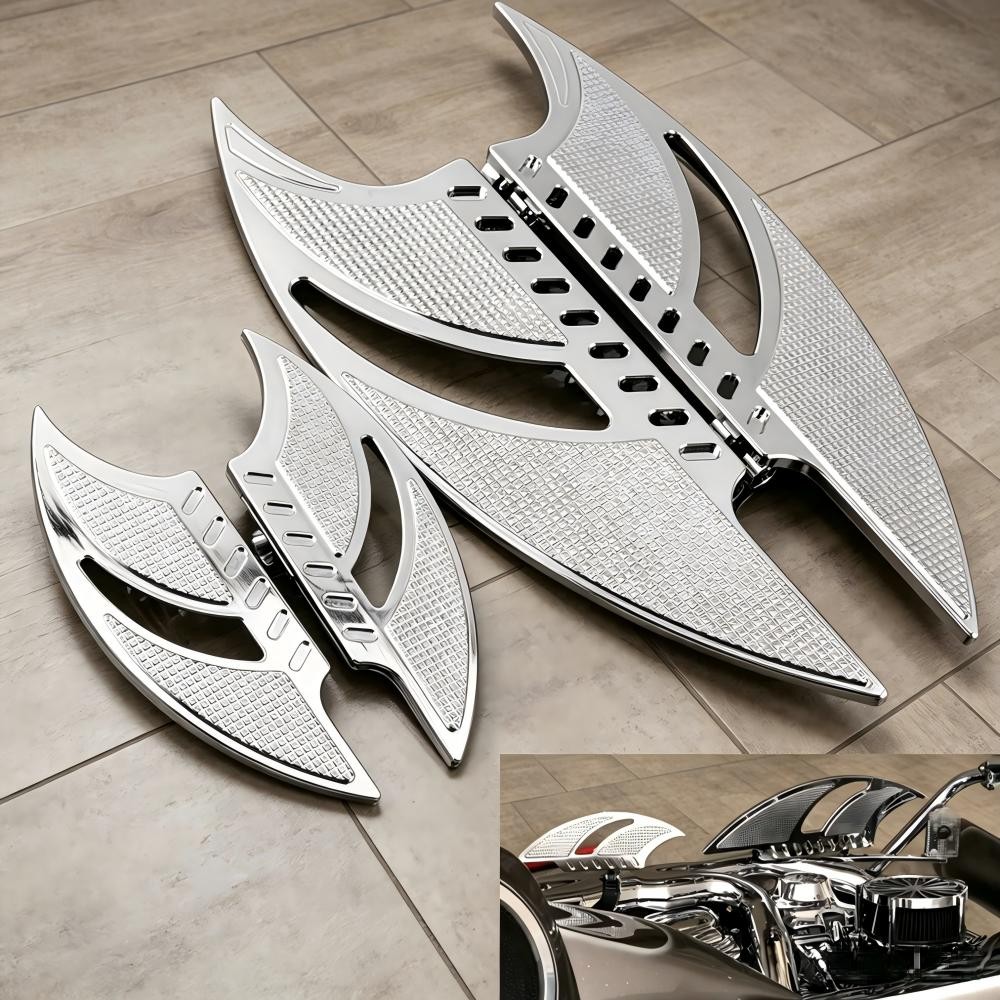 FOR HARLEY TOURING ROAD KING GLIDE FRONT + REAR FOOTBOARDS FLOORBOARDS BOARDS