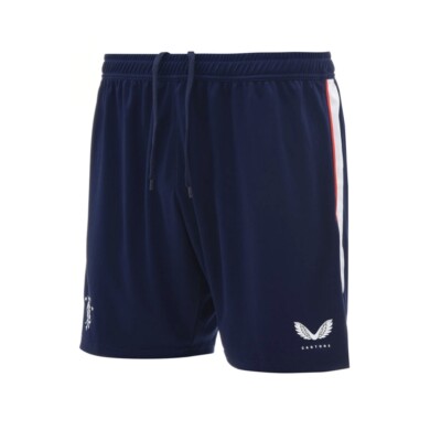 Glasgow Rangers Football Shorts Away Kit White Rangers FC 11-12 Years 2020/21