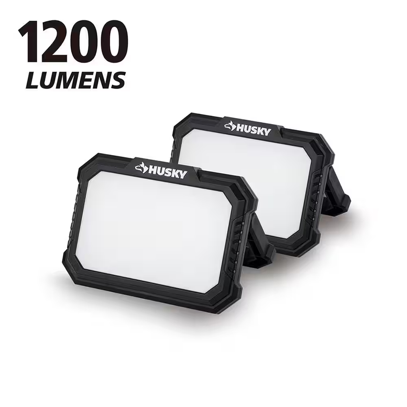 Utility Light Rechargeable Magnetic LED 1200 Lumens 2 Pack Work Portable Bright