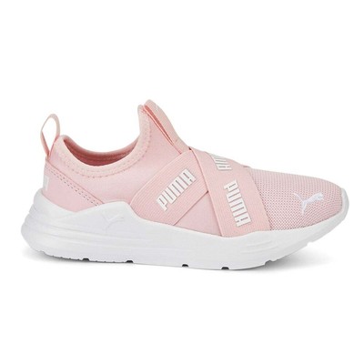 Puma Wired Run Flash Slip On Youth Girls Розовые кроссовки Повседневная обувь 38199407