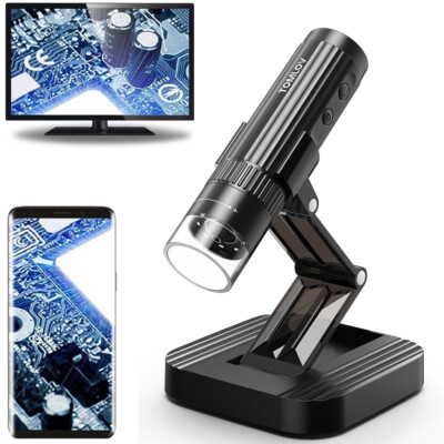 TOMLOV Wireless WiFi Digital Microscope Camera 1000X Coin Magnifier Video Photo