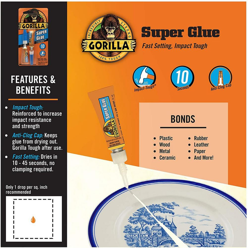 NEW Super Strong Glue For Wide Range Materials Instant Fix Impact Tough
