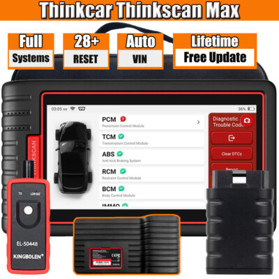 2024 THINKSCAN Max All System OBD2 Scanner Car Diagnostic Tool SRS EPB ABS Reset