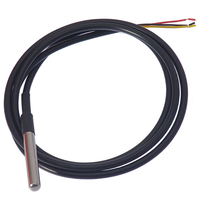 Ds18b20 Temperatur FÃ¼Hler Sensor 1m 2m 3m Wasserdicht Edelstahl 1-10 StÃ¼Ck