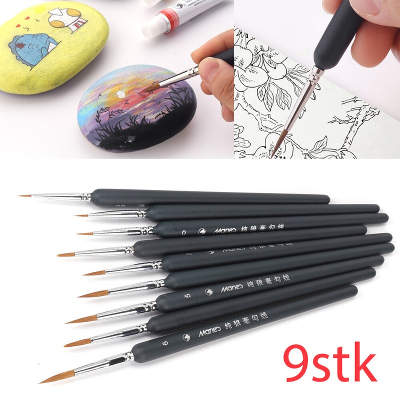 Pinsel Künstlerpinsel Pinselset Für Acrylfarben Ölmalerei Aquarell Malpinsel DE