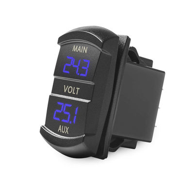 Universal 10-60V Dual Voltmeter LED Display Volt Gauge For RV Trailer ATV UTV