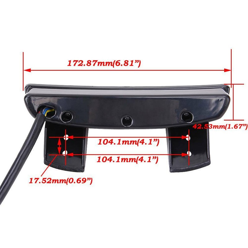 Harley Smoked Tail Light With Turn Signal Led Brake Running Light Smoked Low Profile Motorcycle Rear Light For Sportster 1200 883 Dyna Road King Electra Glide Harley Tail Light