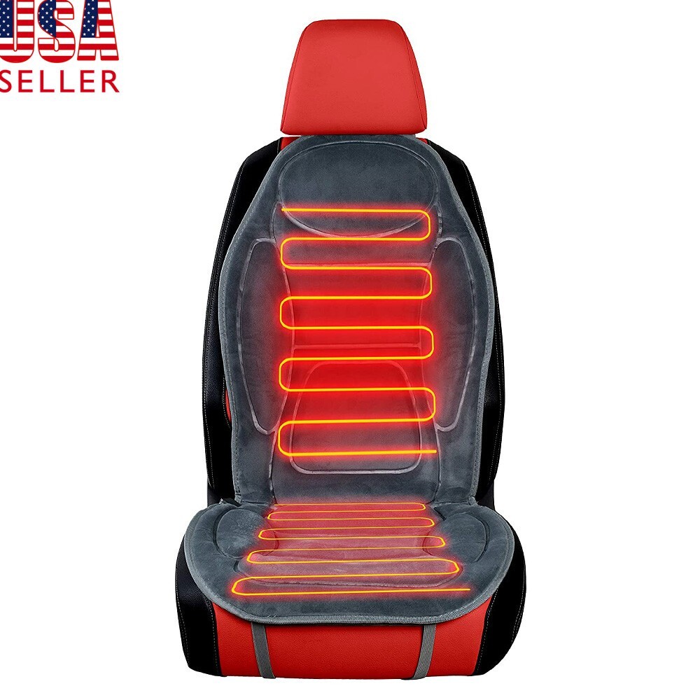 Warm Soft Suede 12v Universal Heated Seat Cover Electric Car Seat Cushion