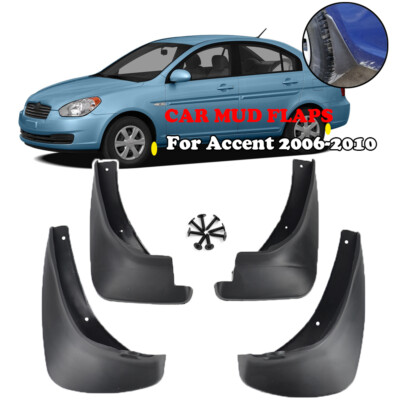 SET FIT FOR HYUNDAI ACCENT GLS SALOON 2006~2010 MUD FLAPS SPLASH GUARD MUDGUARDS