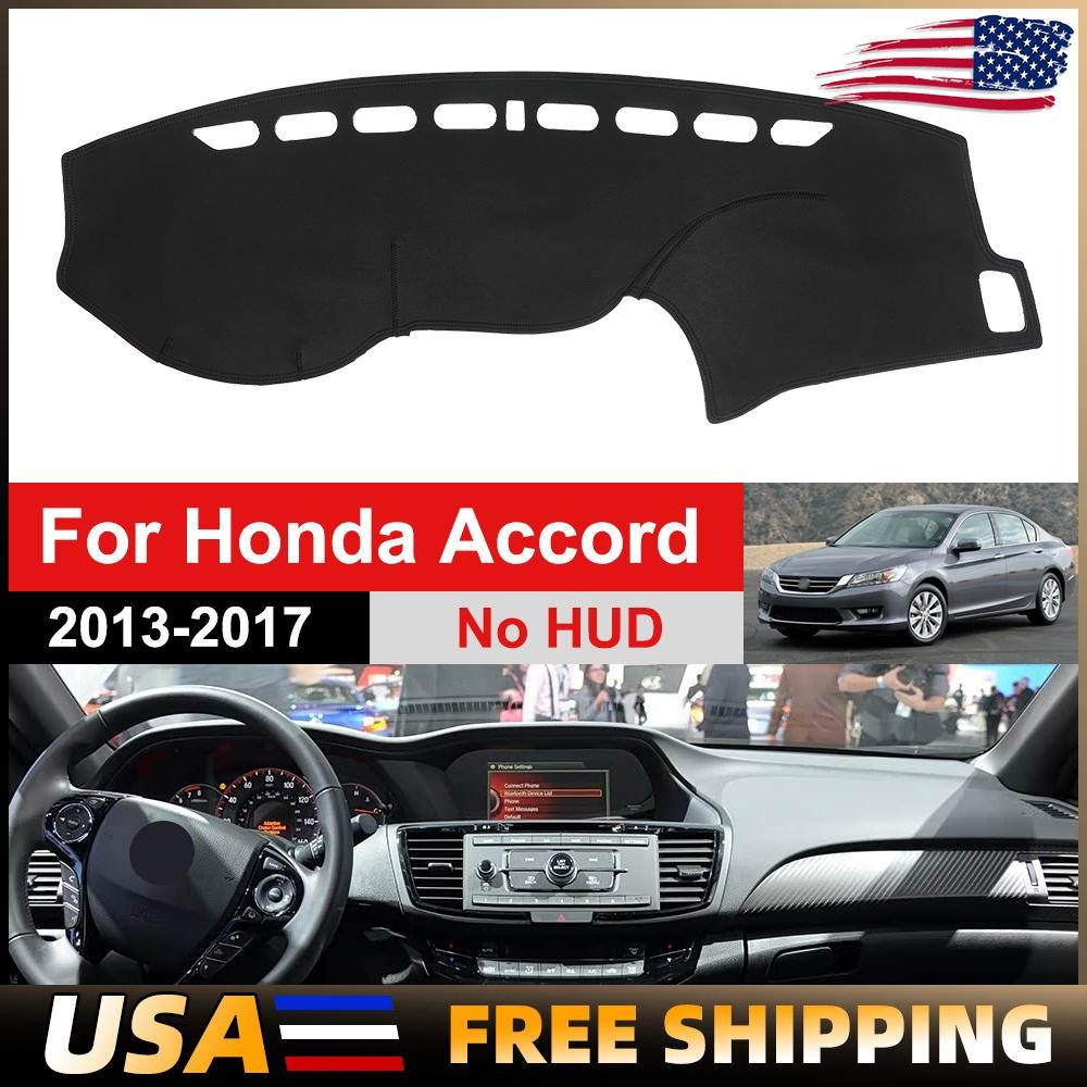 For Honda Accord 2014-2016 Black Car Dash Board Mat Shading Protective Cover Pad